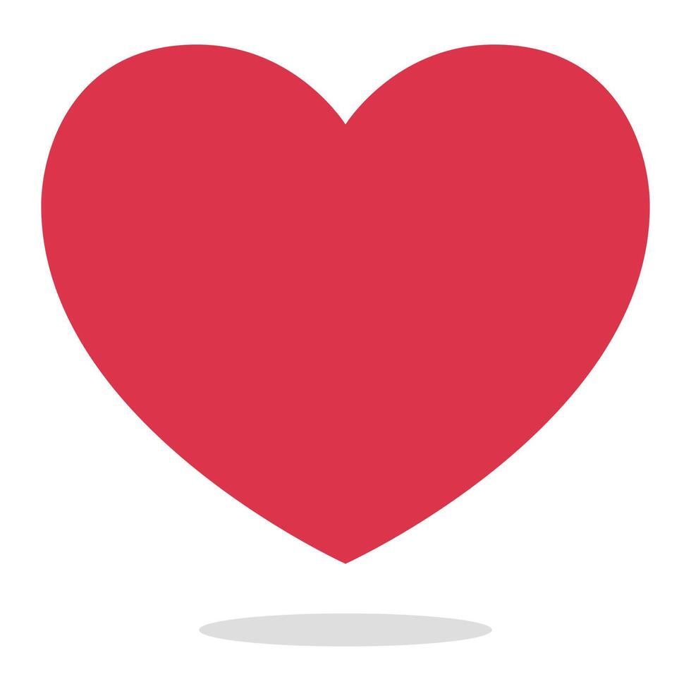Heart icon on white background vector