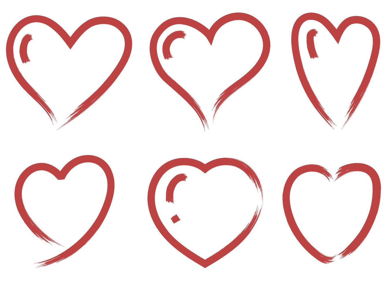 Heart shapes illustration vector
