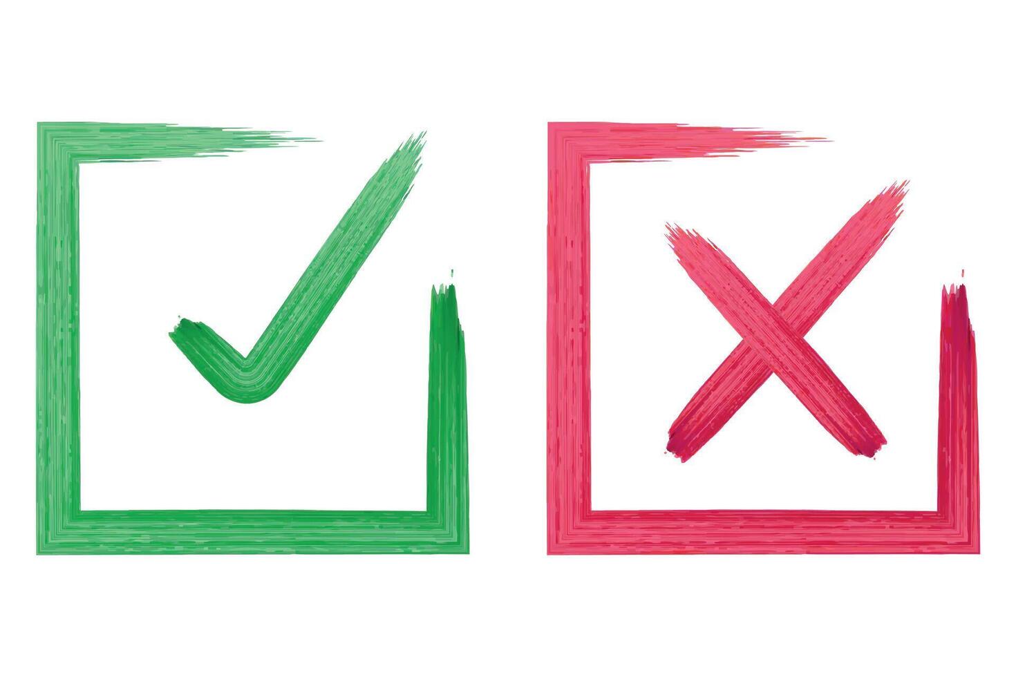 Check mark and tick vector