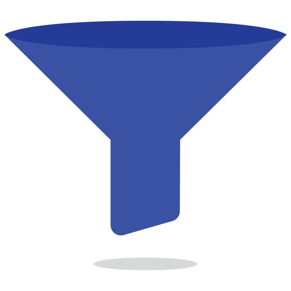 A funnel icon on a white background vector