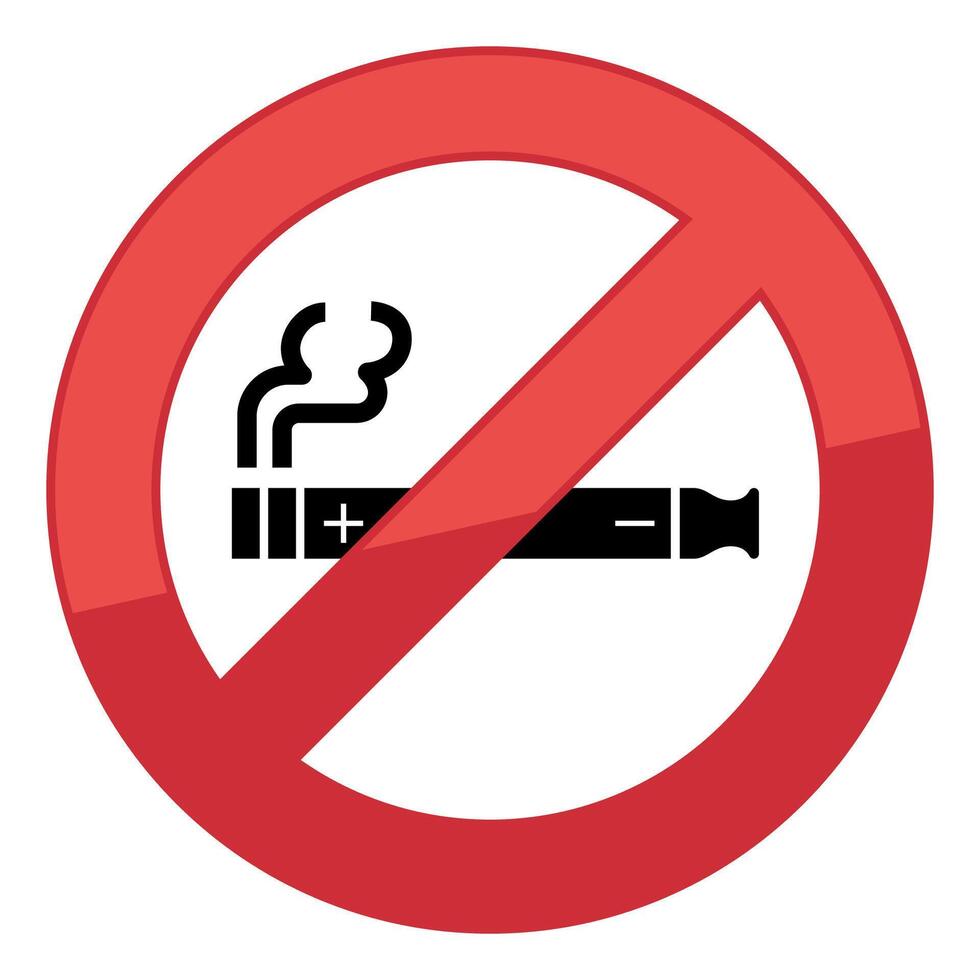 no vaping sign vector