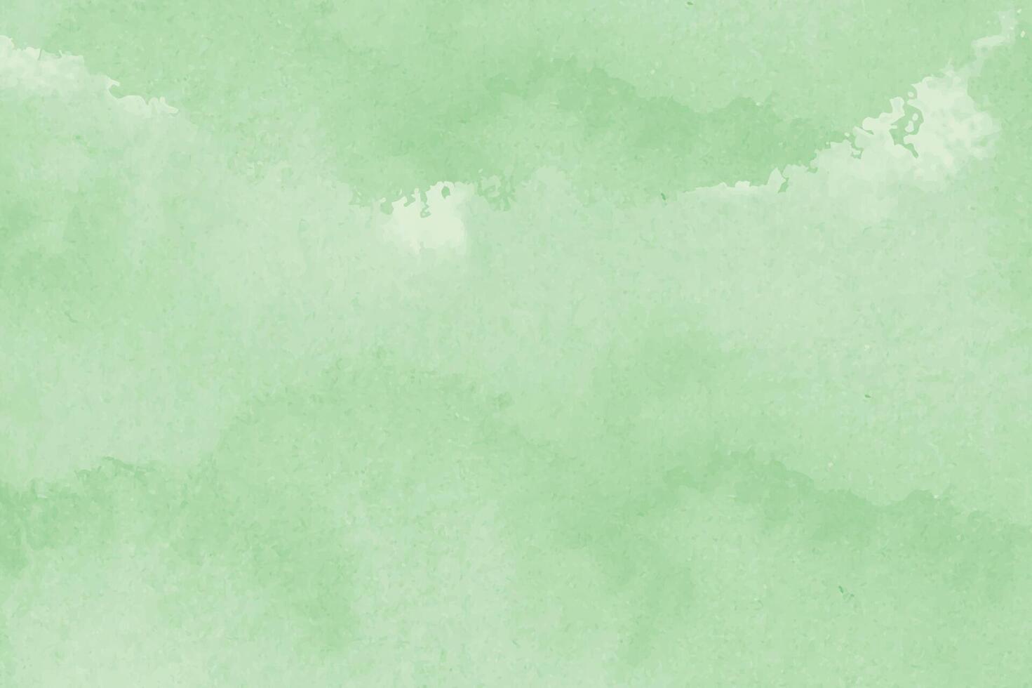 A green watercolor background with a white cloud vector