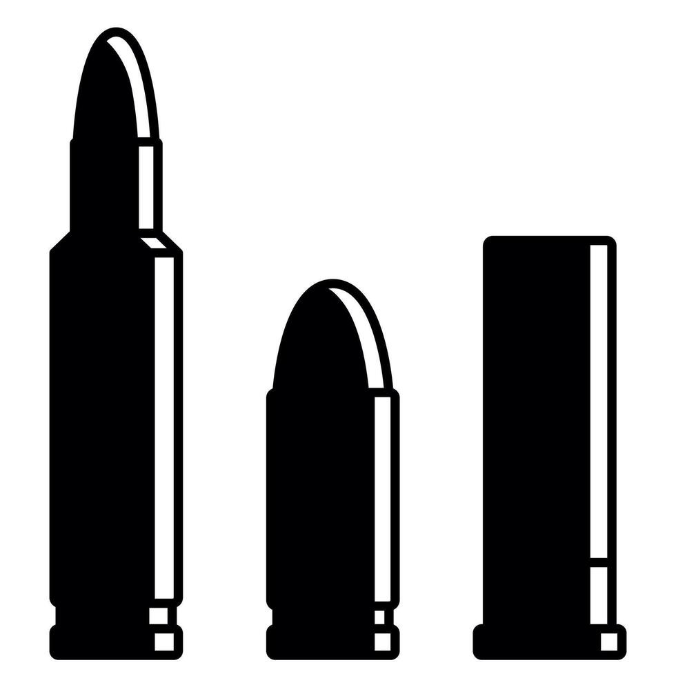 Bullets Set of Three vector
