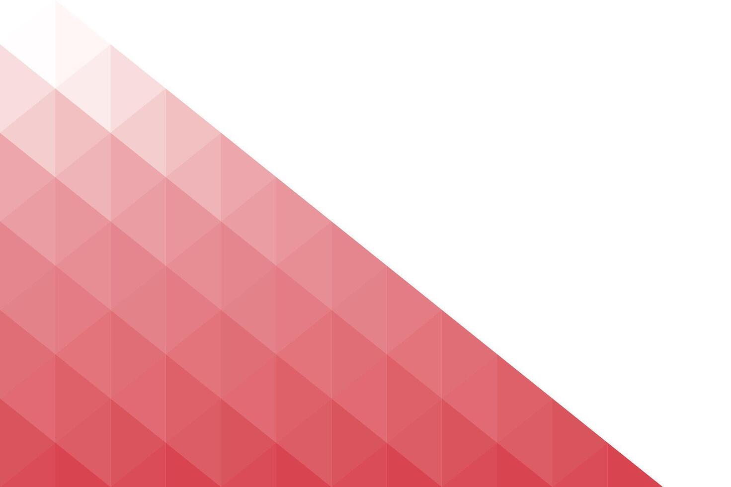 A red and white triangle pattern with a white background vector