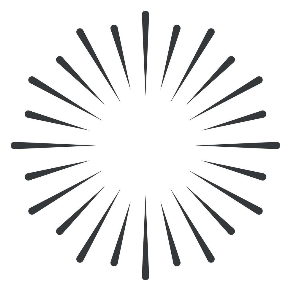 Sunburst icon illustration vector