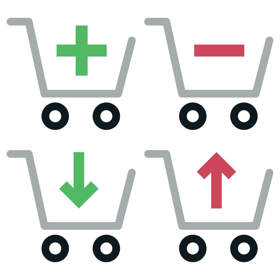 Shopping cart icon vector