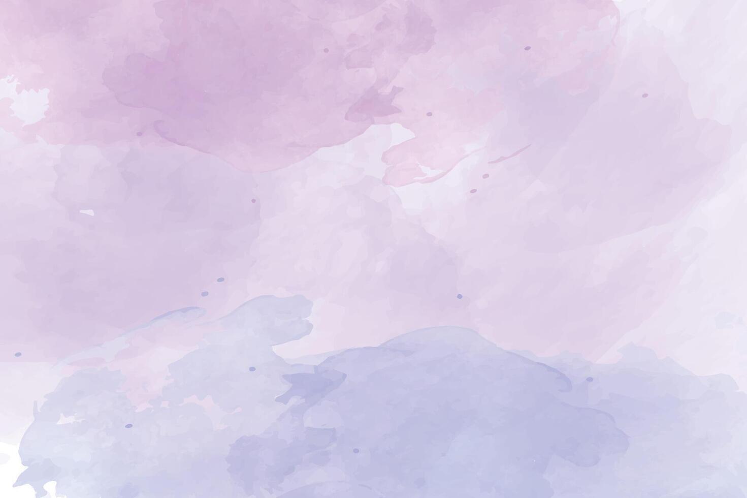 A purple and blue watercolor background with a cloud vector