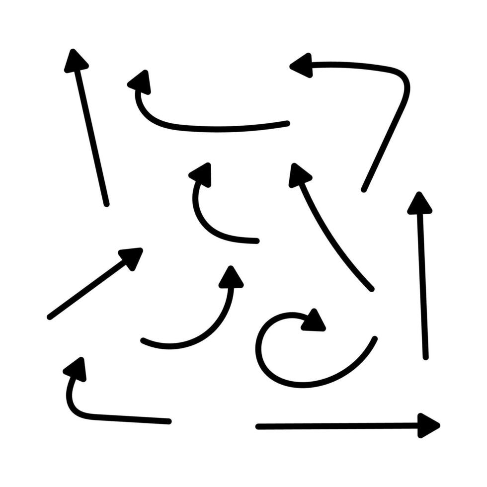 Arrows Line Set vector