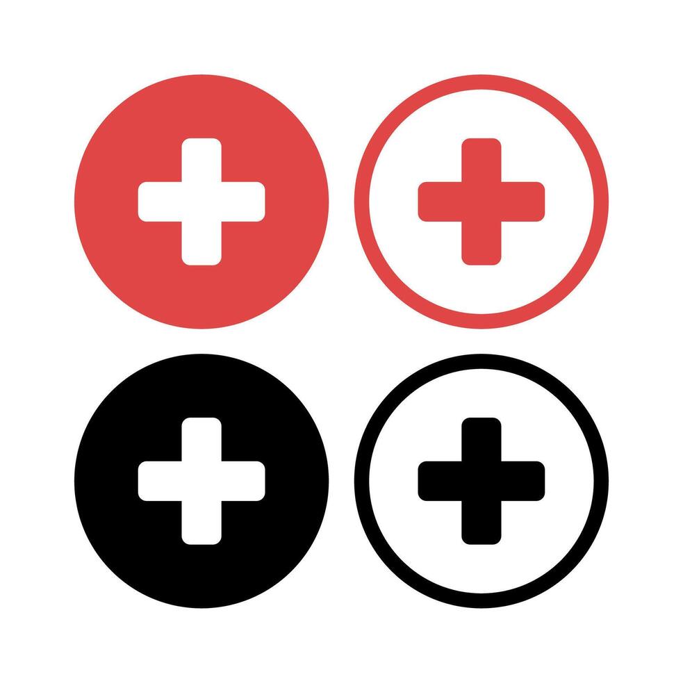Health Circles Set vector