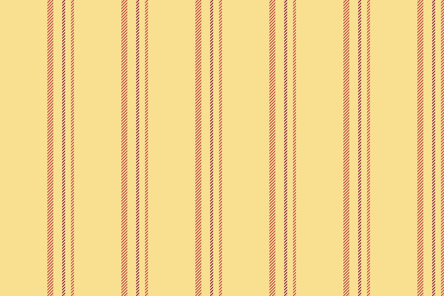 Elegant pastel yellow and coral striped pattern. Perfect for textile design, wallpaper, or website backgrounds. This classic, minimalist design evokes feelings of warmth and simplicity. vector