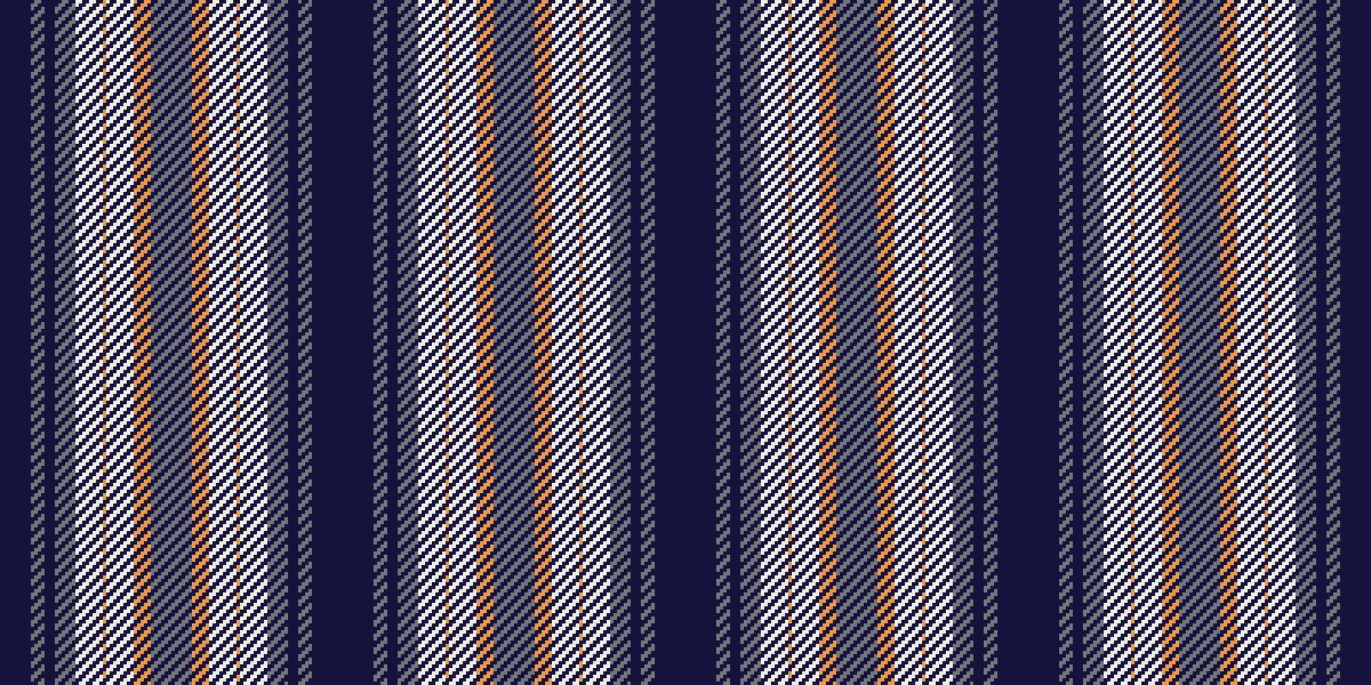 Elegant navy blue vertical striped textile pattern. Perfect for fashion, home decor, or web design projects. Subtle texture adds depth sophistication. vector