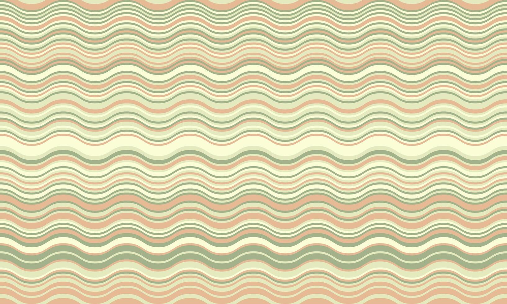 Seamless pastel wavy stripes pattern. Elegant and calming design, perfect for backgrounds, website headers, or textile prints. Evokes a sense of serenity and fluidity. vector