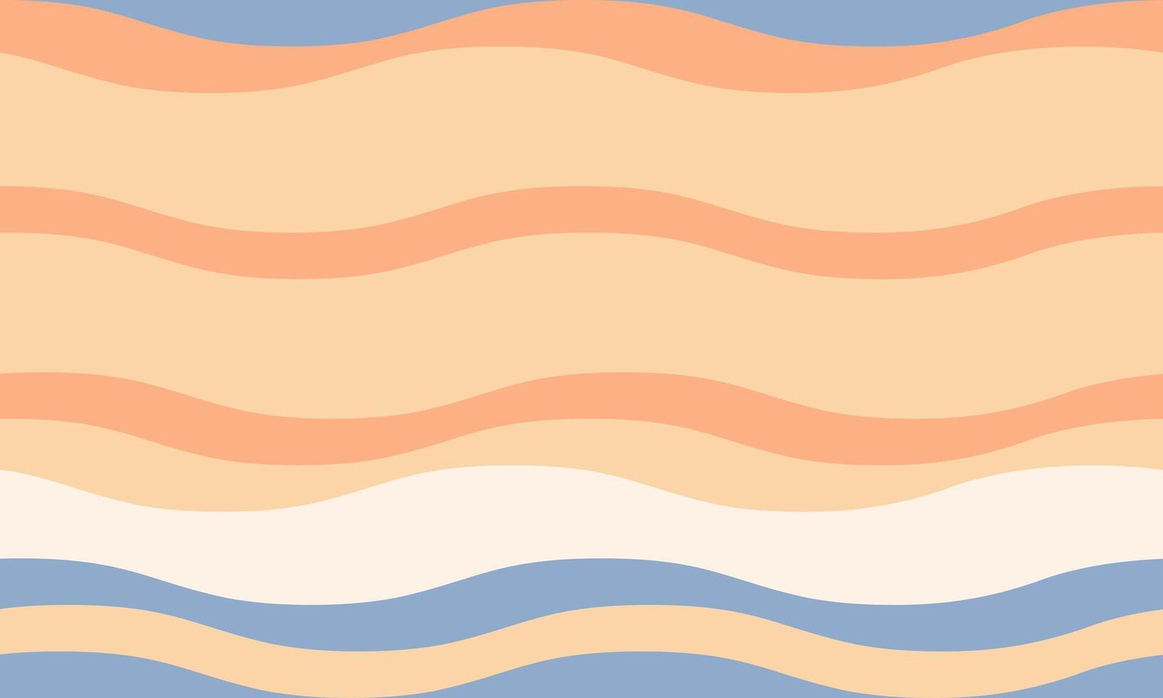 Serene pastel wave pattern. Perfect for backgrounds, website design, or textile prints. Evokes calmness, summer vibes, and a minimalist aesthetic. vector