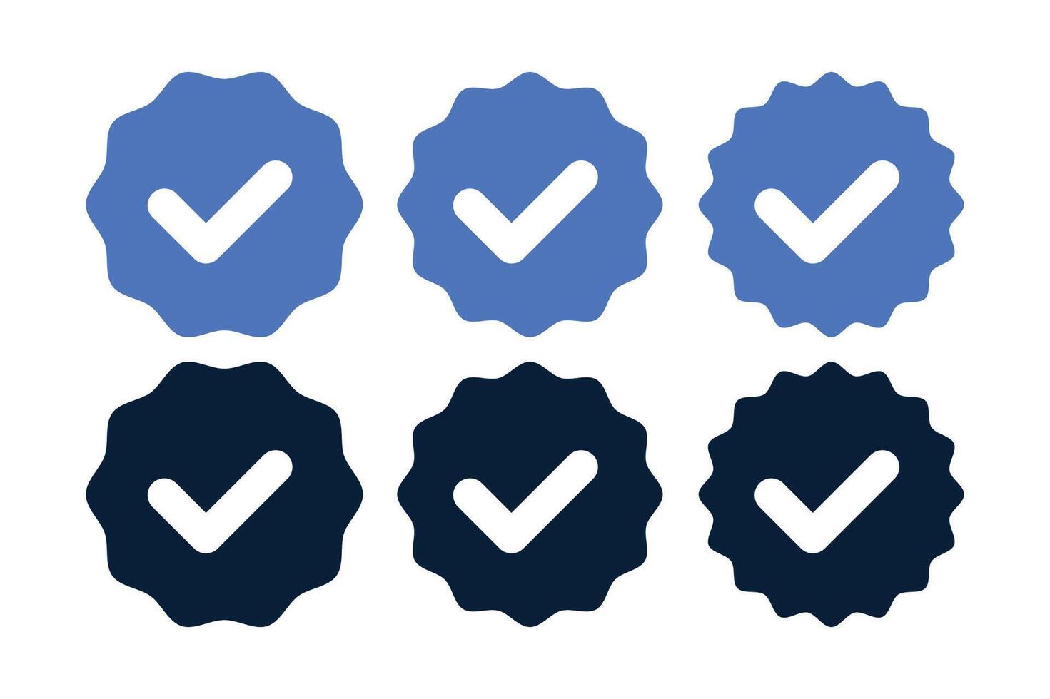 Verified Check Mark Badges vector