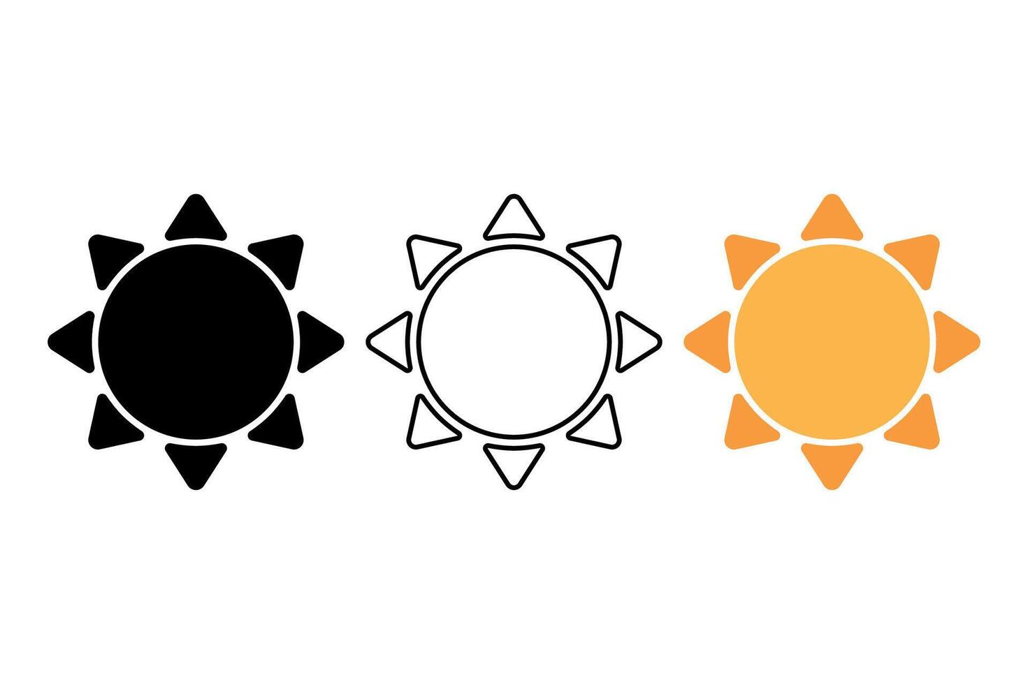 Sunshine Set Of Three vector