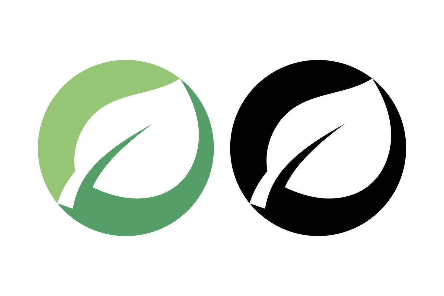 Abstract Leaf Circles Cutouts vector