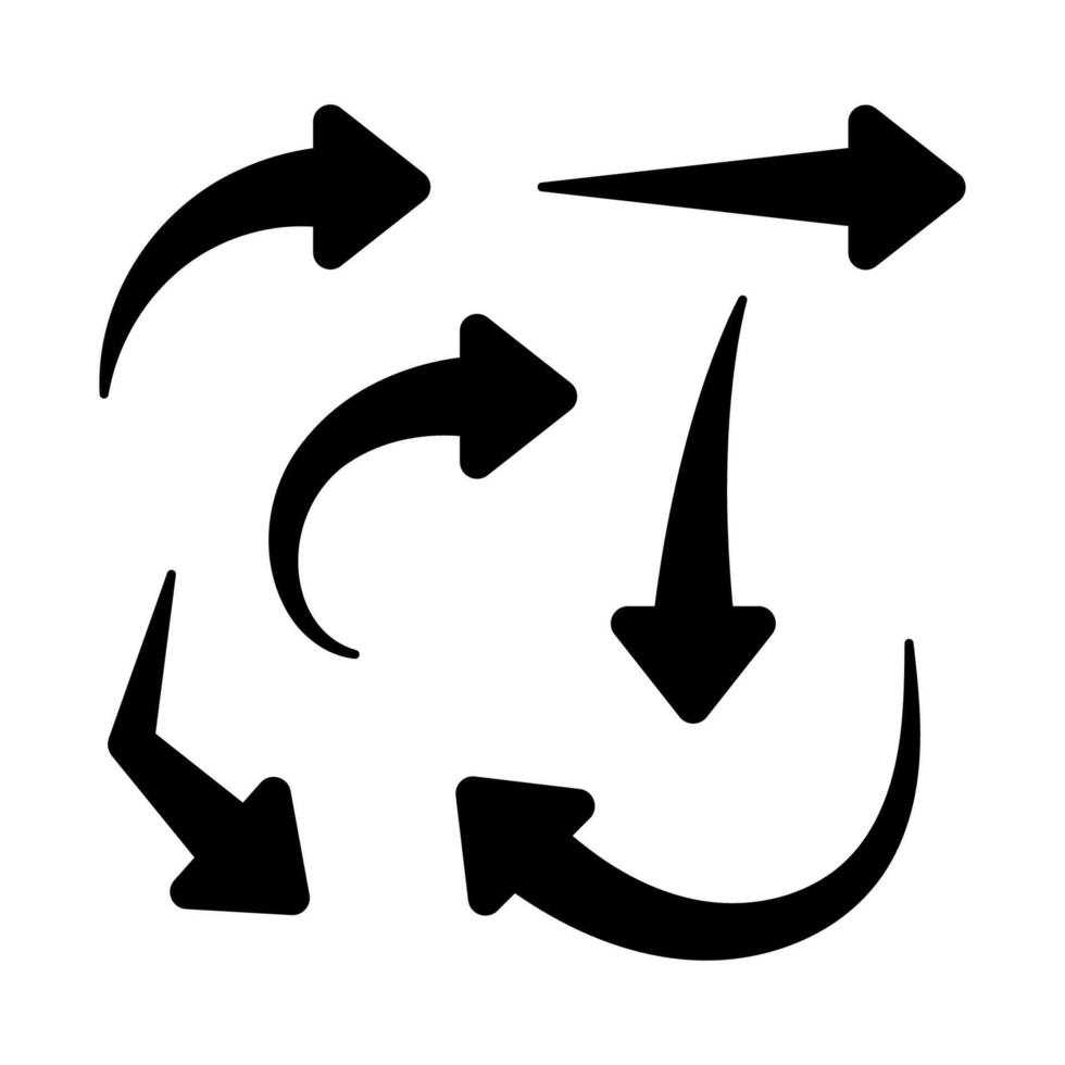 Black Arrows Set vector