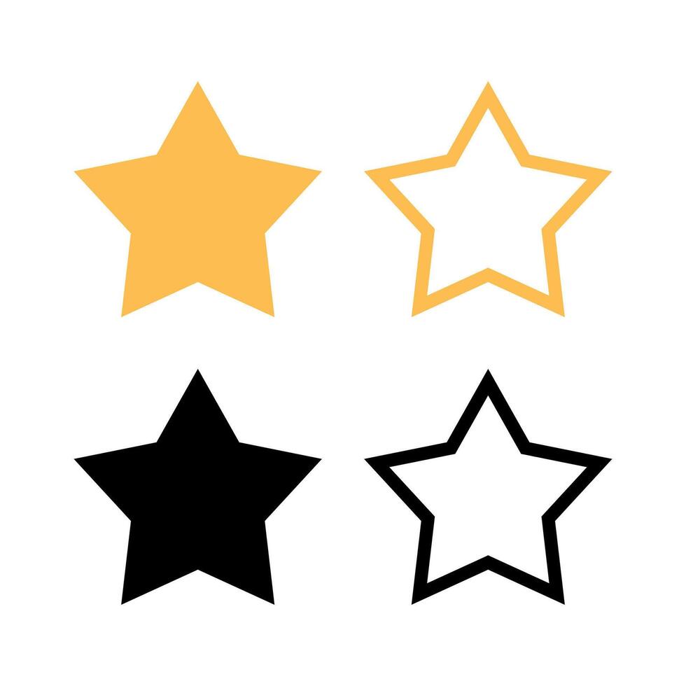 Star Set Of Four vector