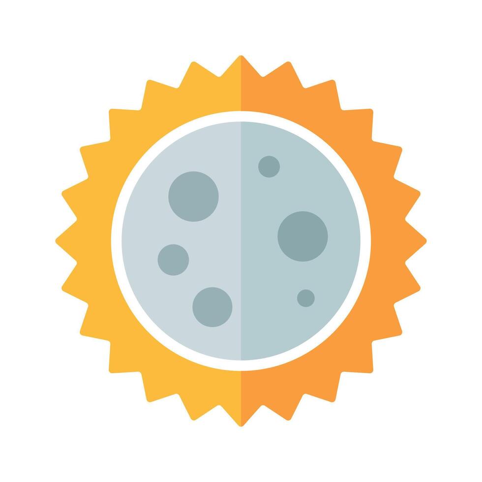 Sun Moon Eclipse vector