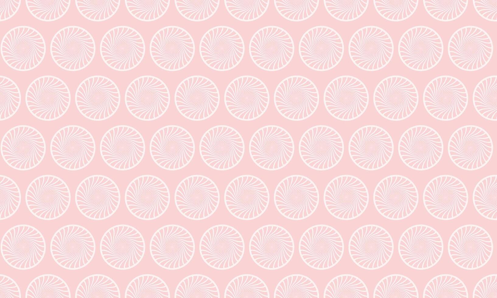 Elegant pastel pink background with a repeating pattern of delicate, white circular floral motifs. Perfect for feminine branding, websites, packaging, or textile design. vector