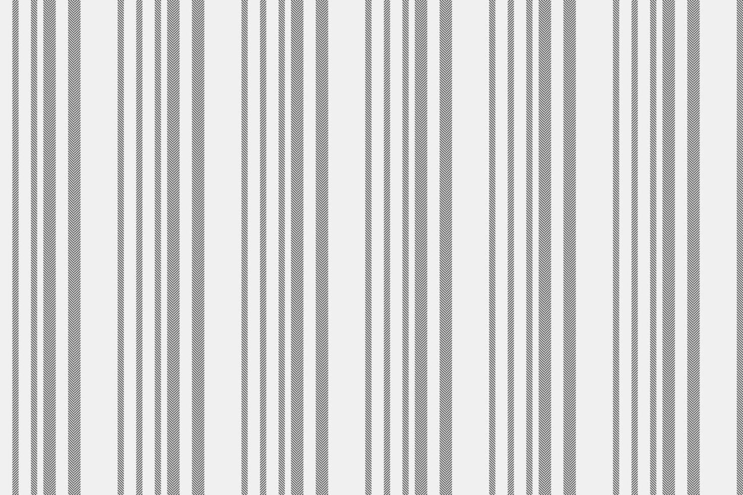 Belection seamless vertical background, decorate pattern textile. Cinimal stripe lines texture fabric in white and grey colors. vector