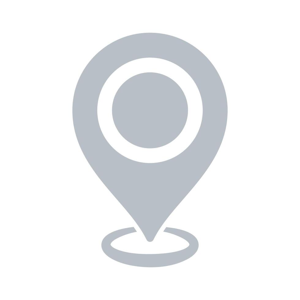 Grey Location Pin vector
