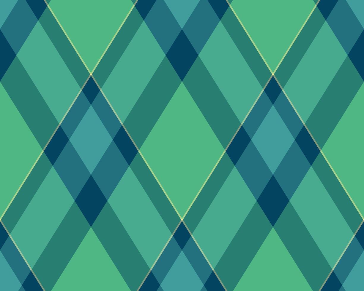 Elegant teal and green diamond plaid pattern. Perfect for textile design, wallpaper, website backgrounds, or any project needing a sophisticated and subtle geometric texture. vector