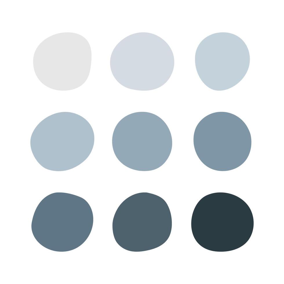 Muted Grey Colour Abstract Circles vector