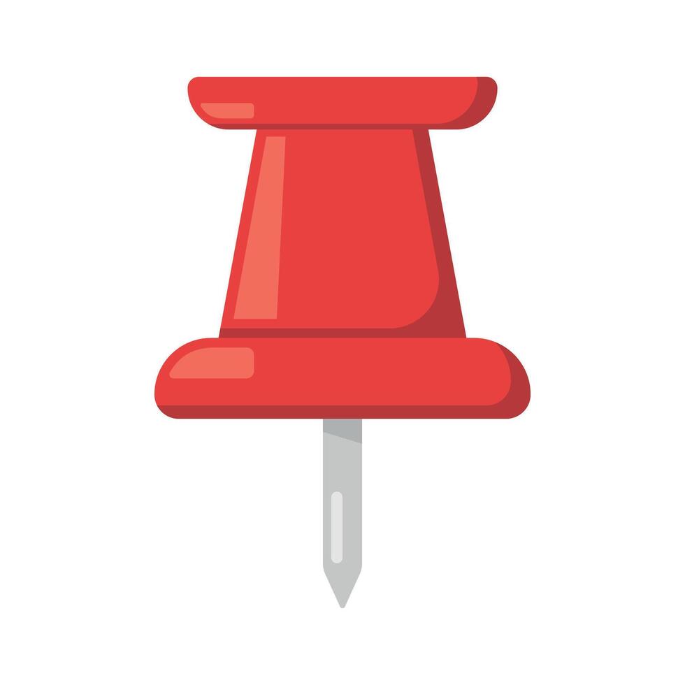 Pin Tack Red vector