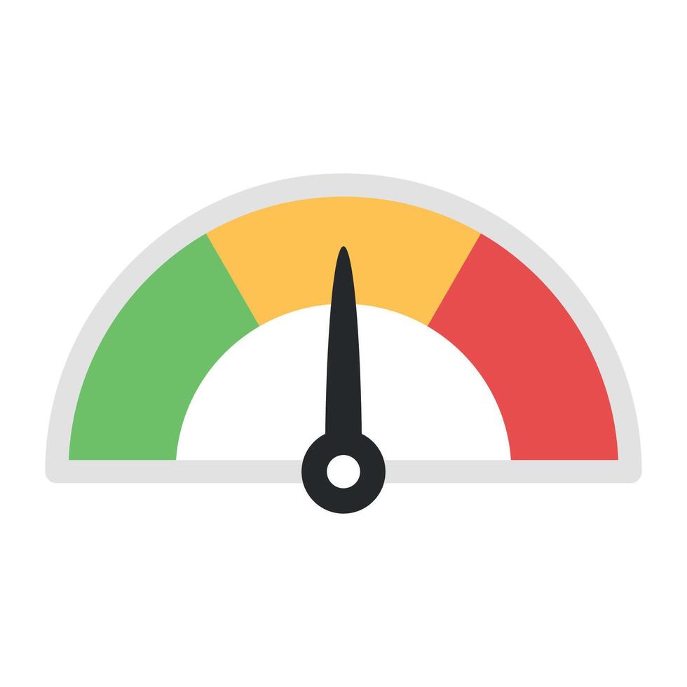 Performance Meter Semi Circle vector