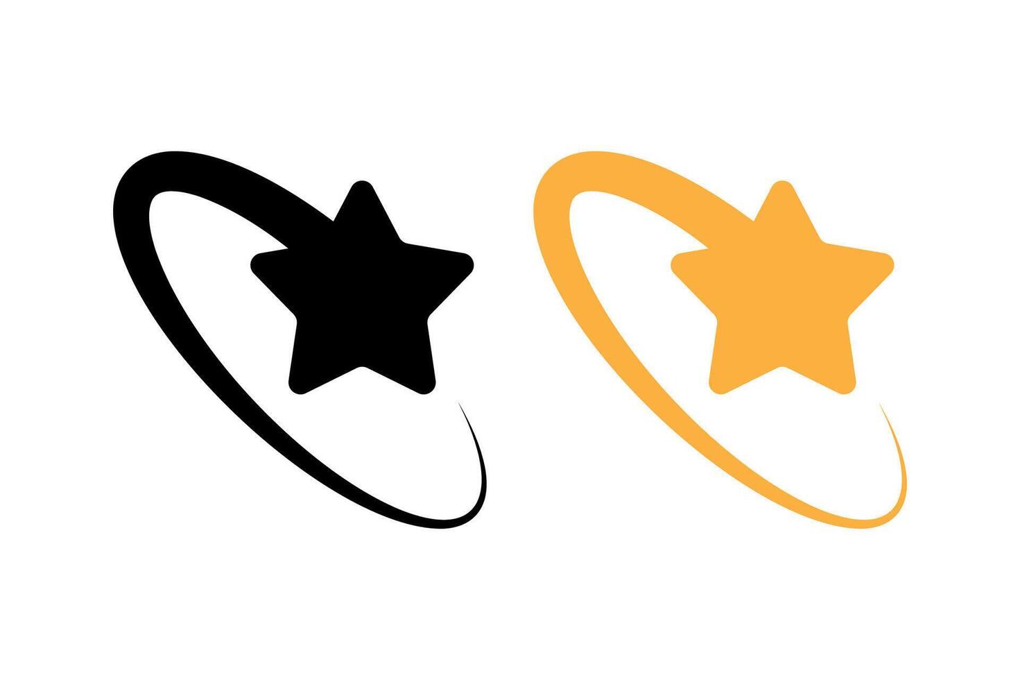 Shooting Star Circles vector