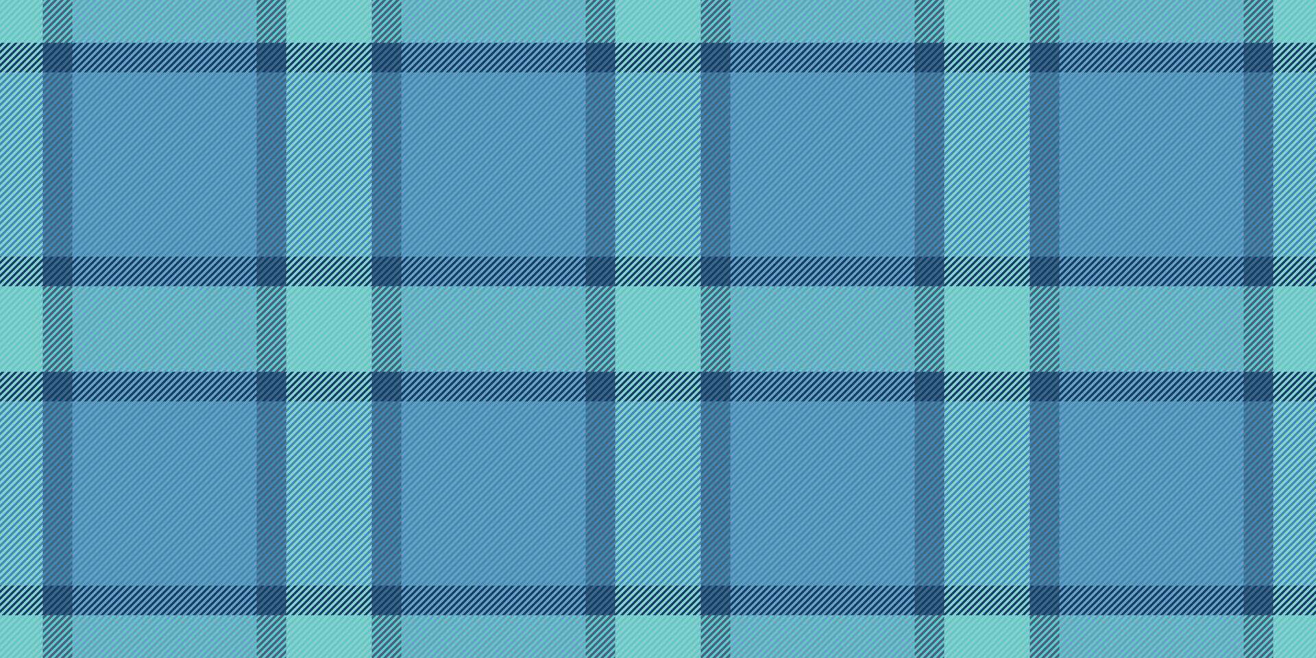 Serene teal and blue plaid pattern. Perfect for textile design, website backgrounds, or any project needing a calming, textured feel. vector