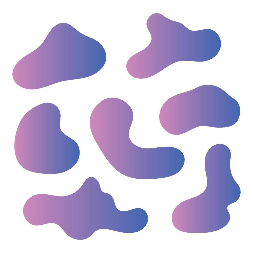 Abstract Blobs Gradient Style vector