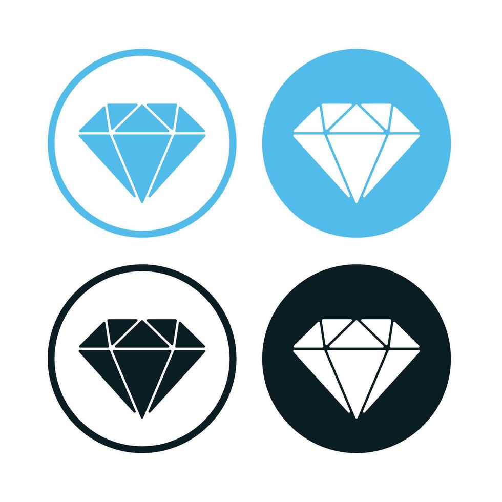 Diamond Circles Set vector