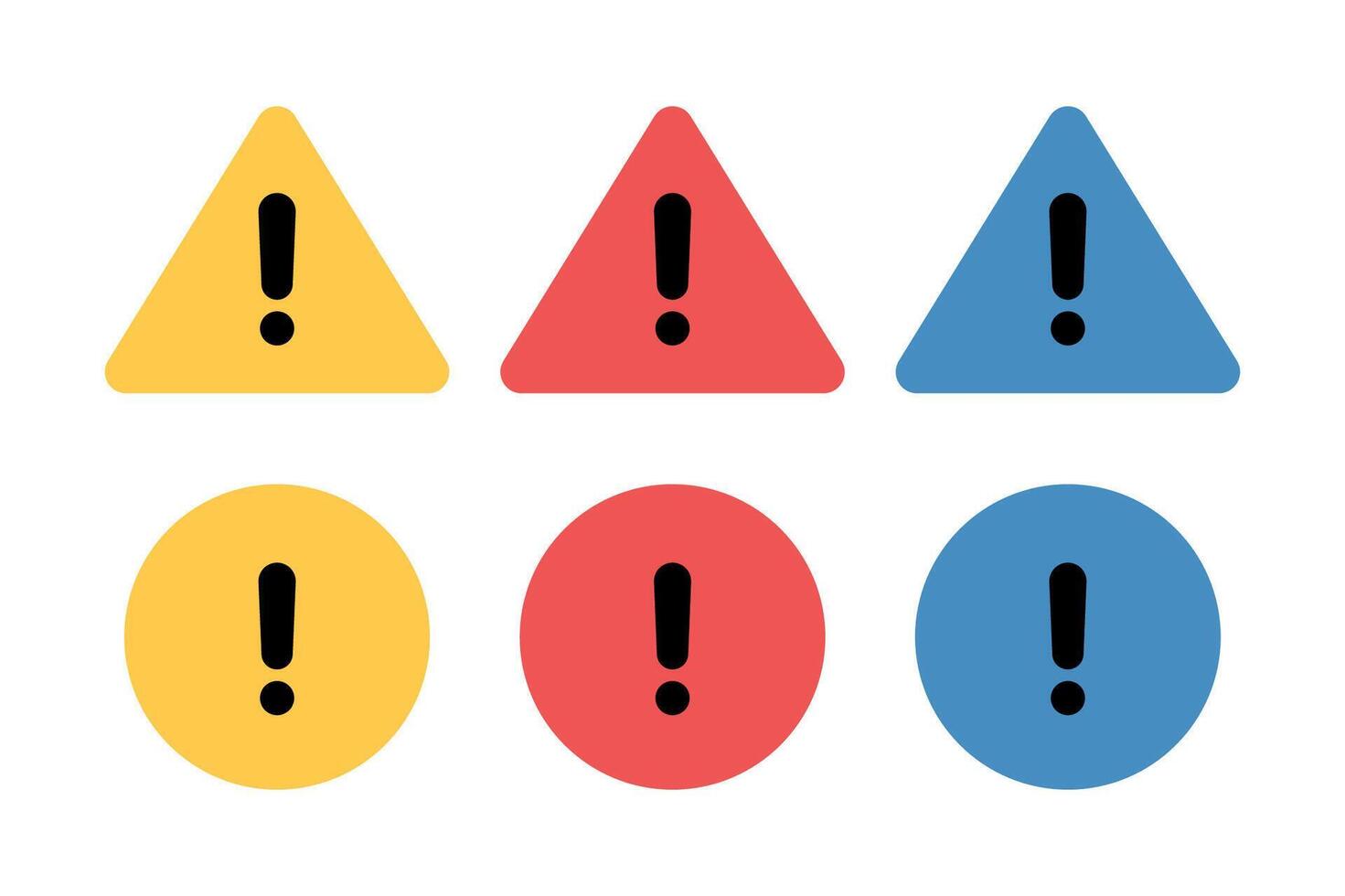 Warning Signs Set vector