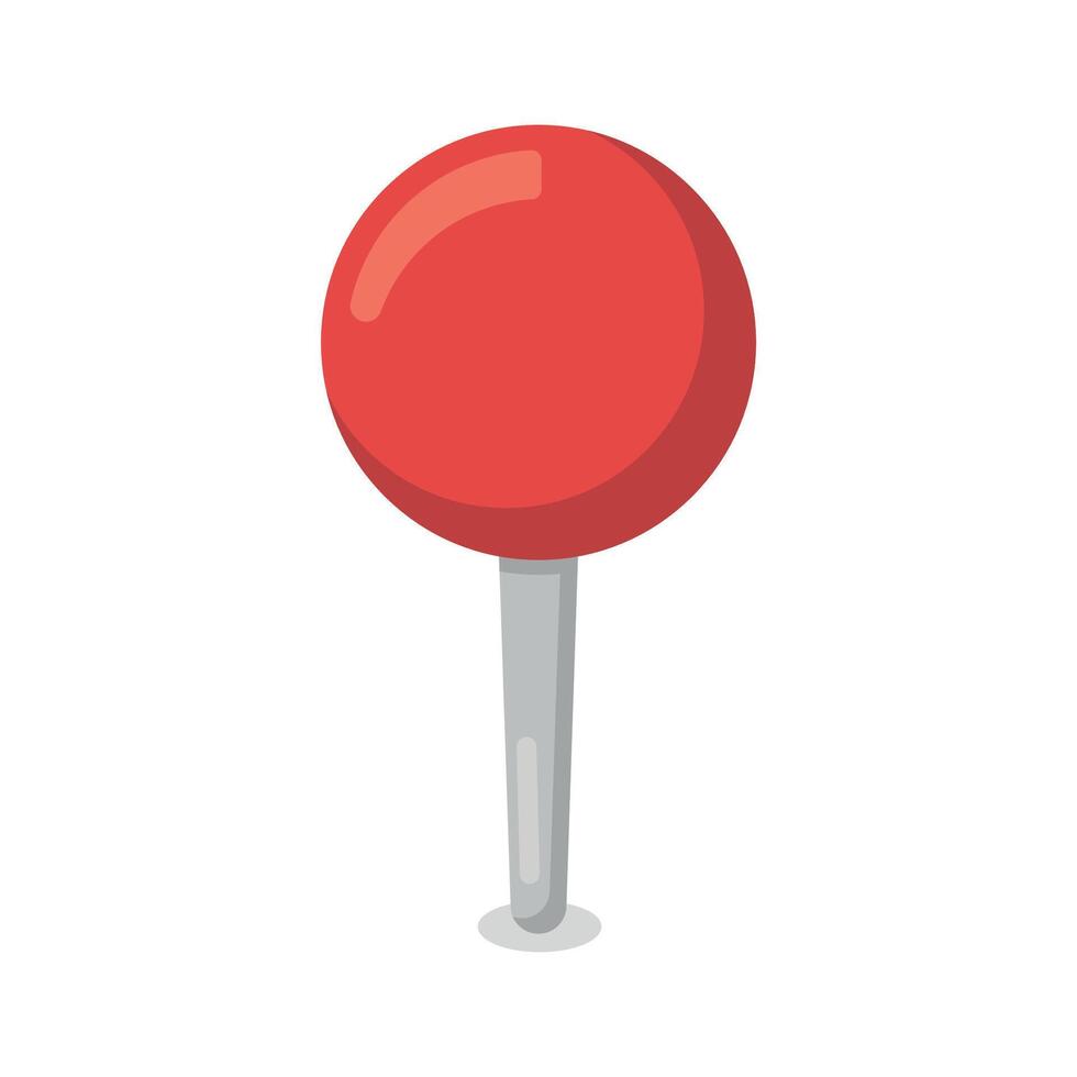 Location Pin Circular Red vector