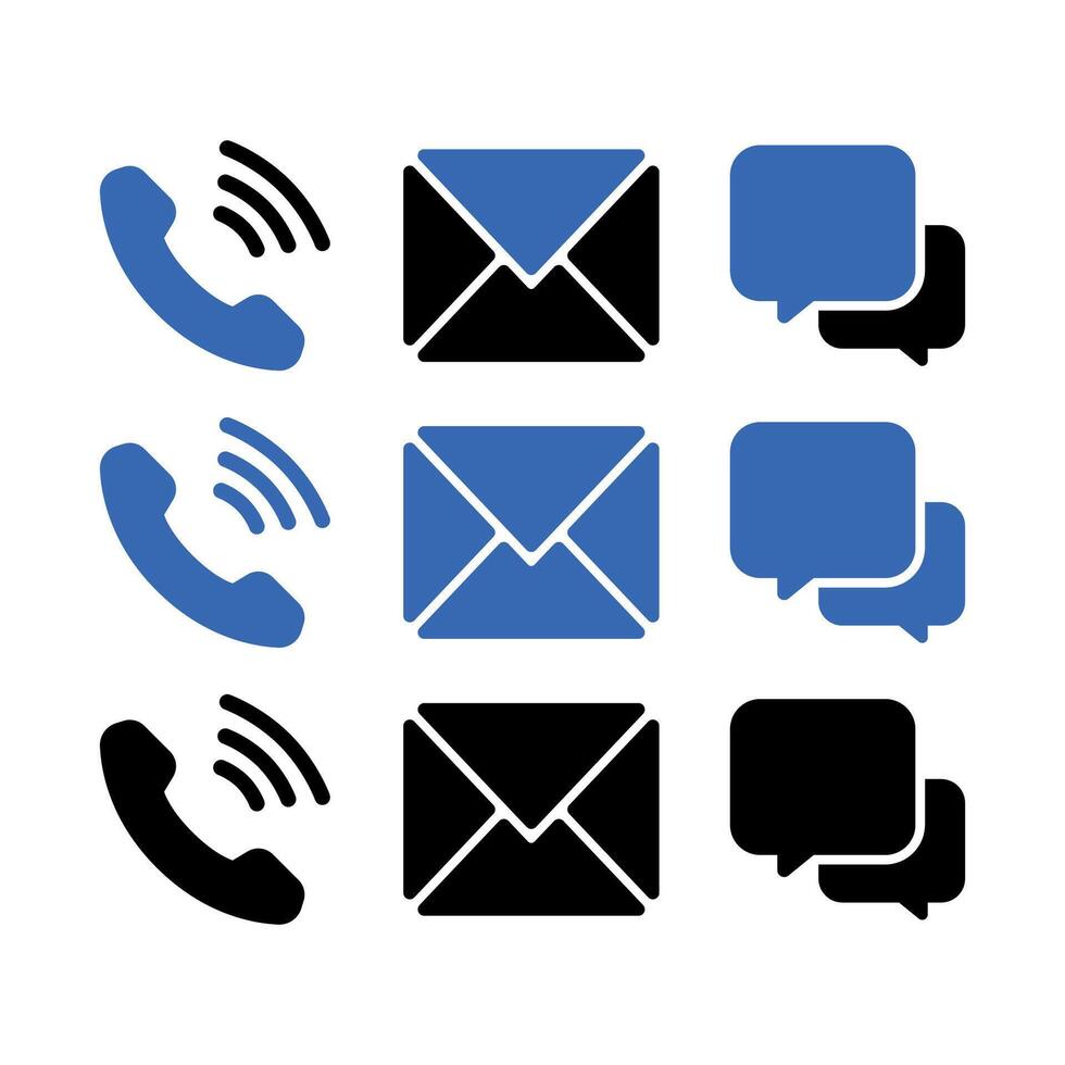 Phone Mail And Messages vector