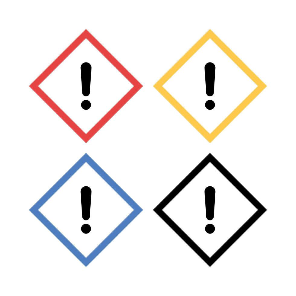 Warning Sign Diamond Shape vector