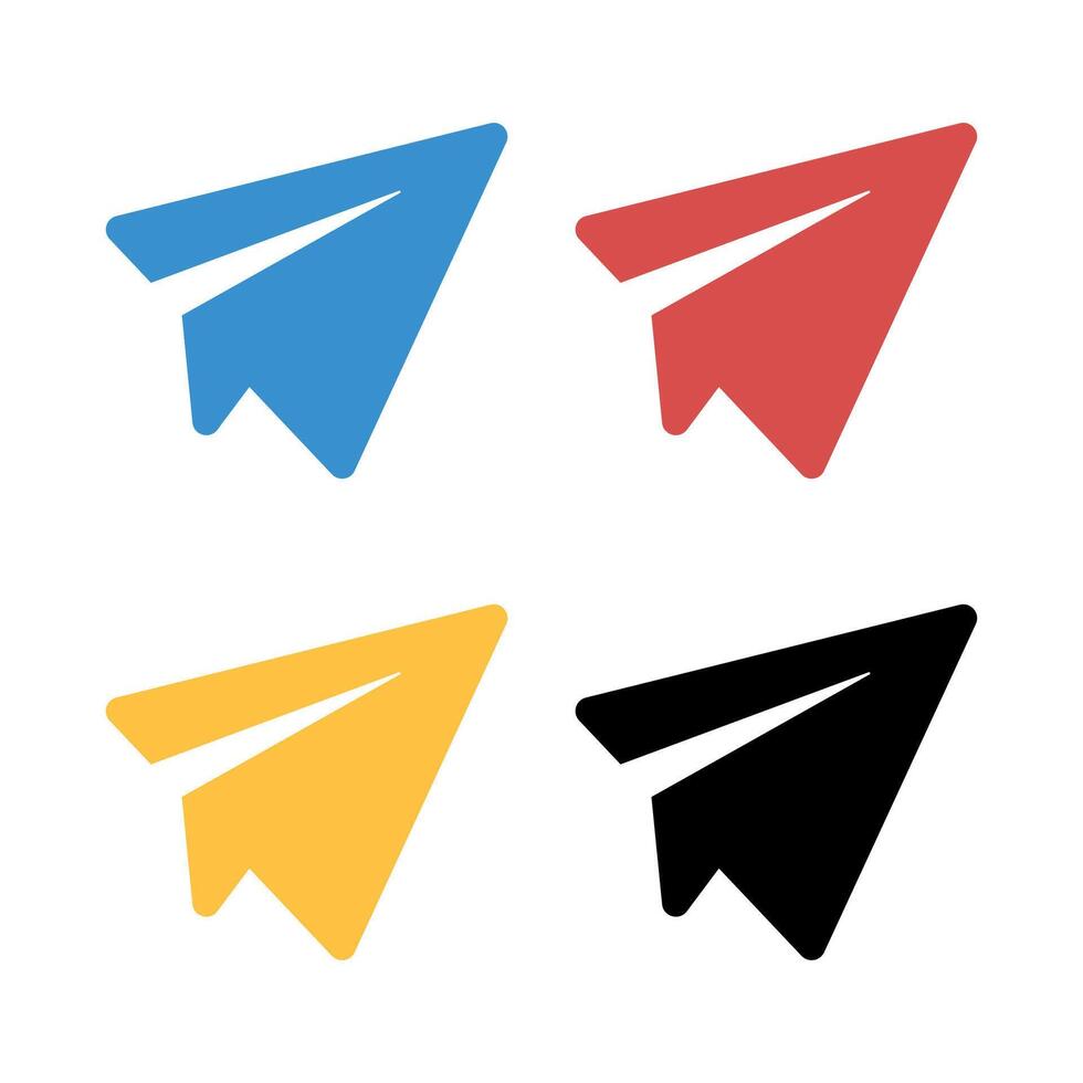 Send Paper Plane Set vector