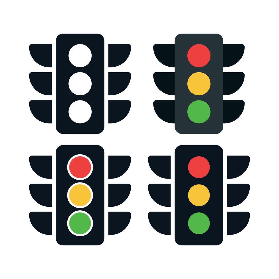 Traffic Lights Set vector