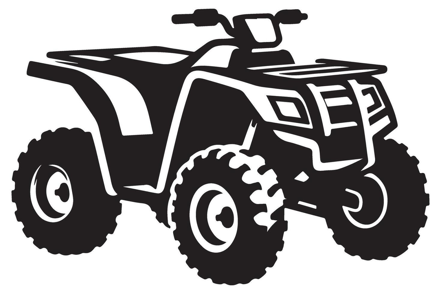 All Terrain Vehicle Adventure Illustration for Off Road Enthusiasts vector