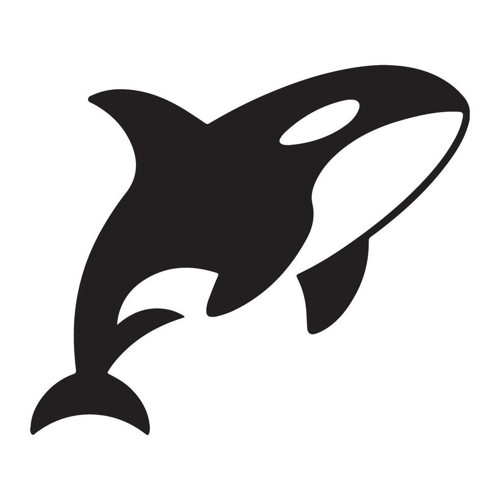 Majestic Orca Killer Whale Illustration Art for Ocean Life Enthusiasts vector