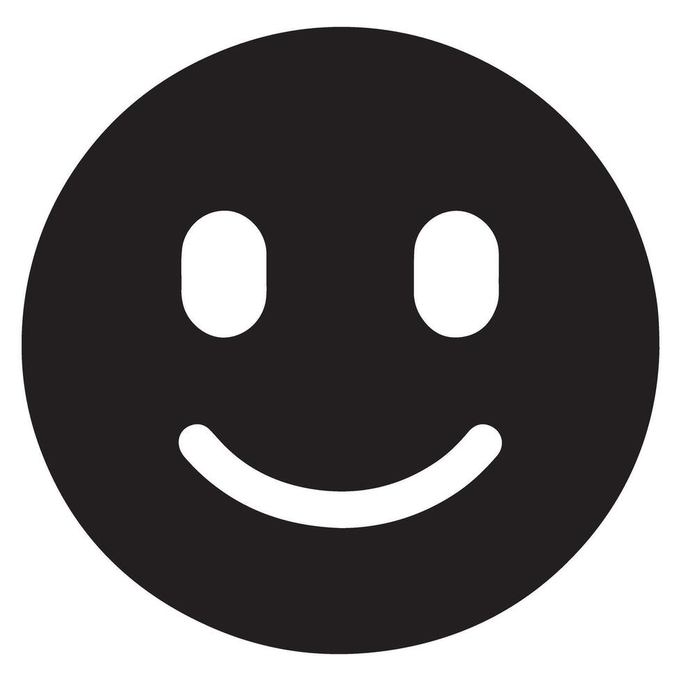 Smiling Face Emoji Illustration Icon for Social Media Marketing vector