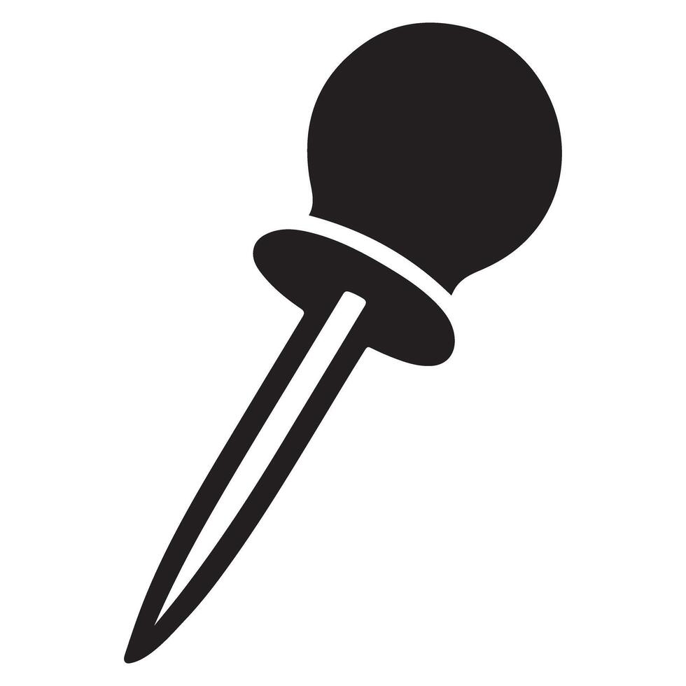 Silhouette of Pipette Illustration Design Art vector