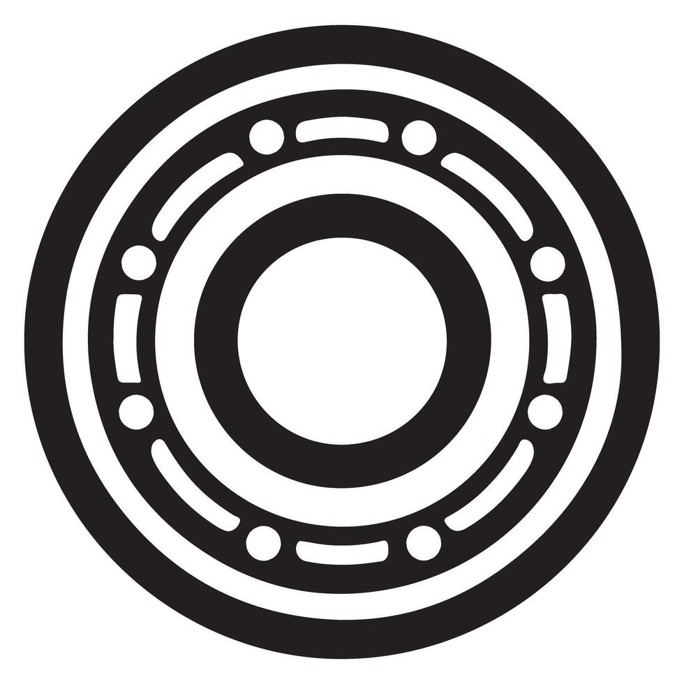 Bearing Illustration with Precise Design Elements for Engineering Projects vector