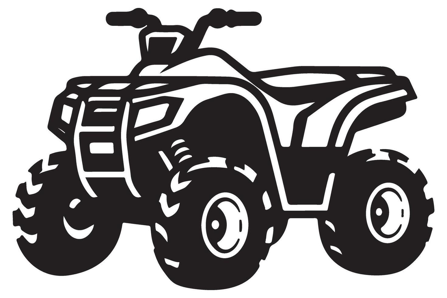 Durable All Terrain Vehicle Illustration for Off Road Adventure vector