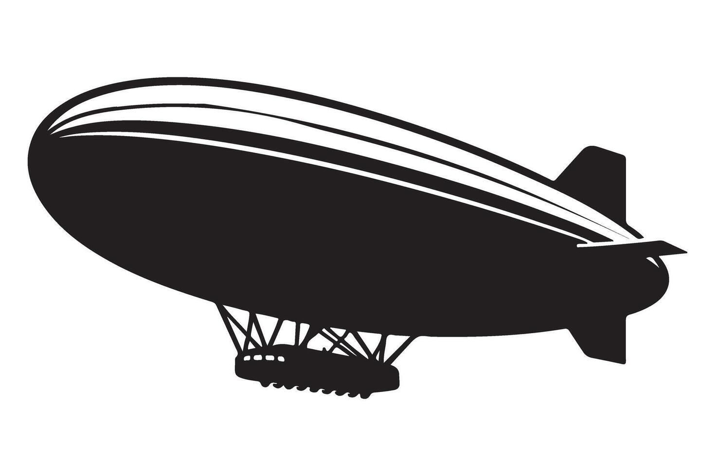 Vintage Airship Illustration for Aviation Enthusiasts and History Buffs vector