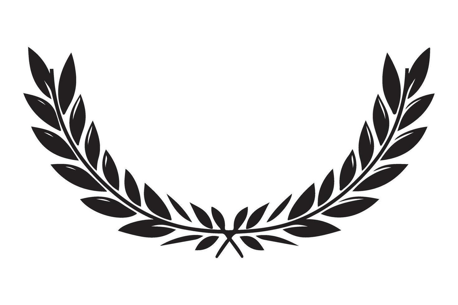 Laurel Wreath Symbol of Victory Achievement and Honor vector