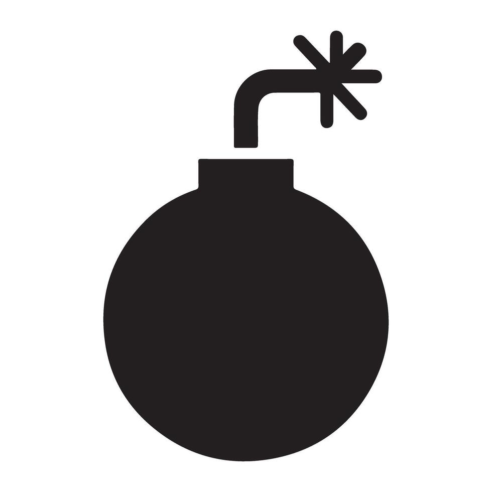 Dangerous Bomb Illustration Graphic for Explosive Design Themes vector