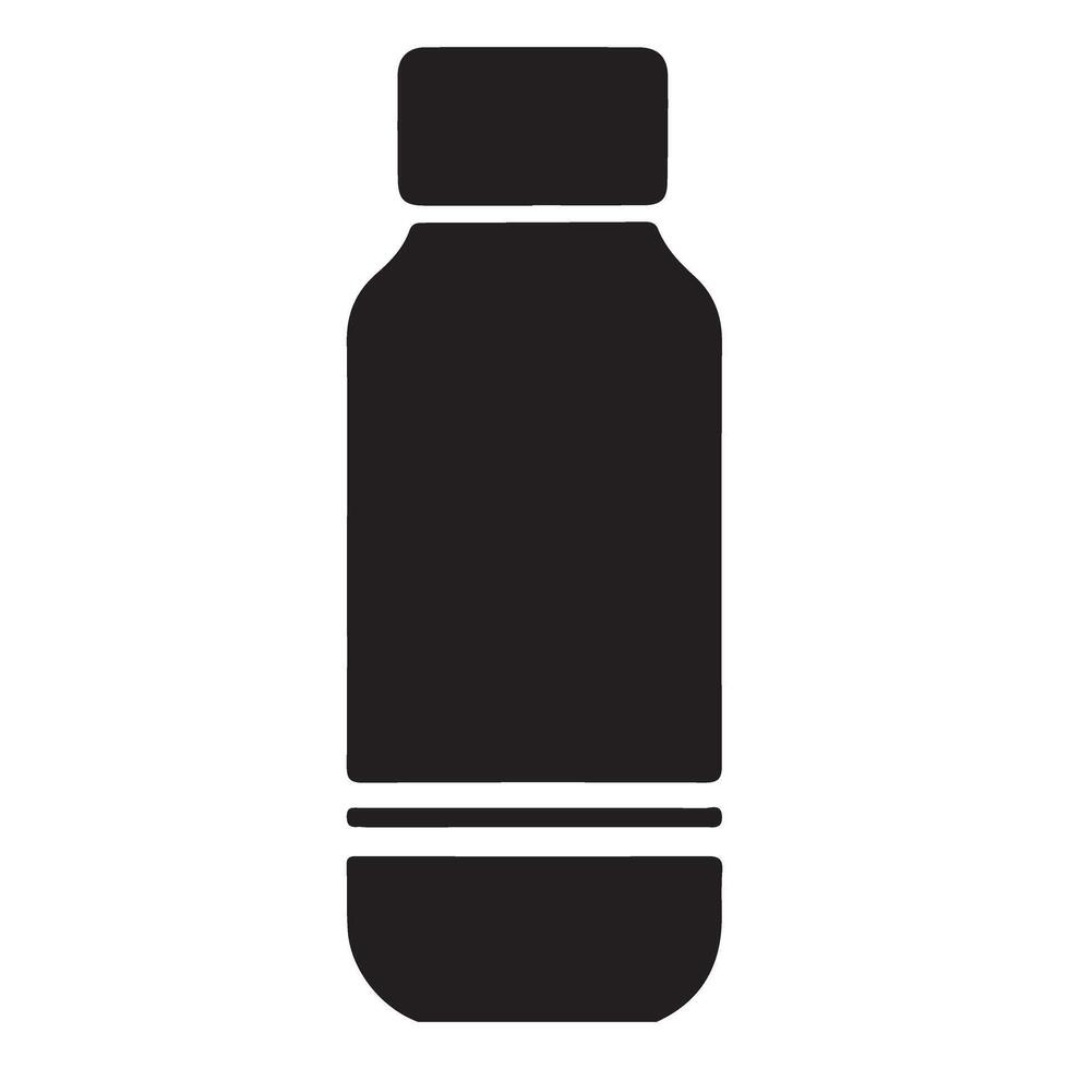 Minimalist Bottle Silhouette Image for Product or Brand Designs vector